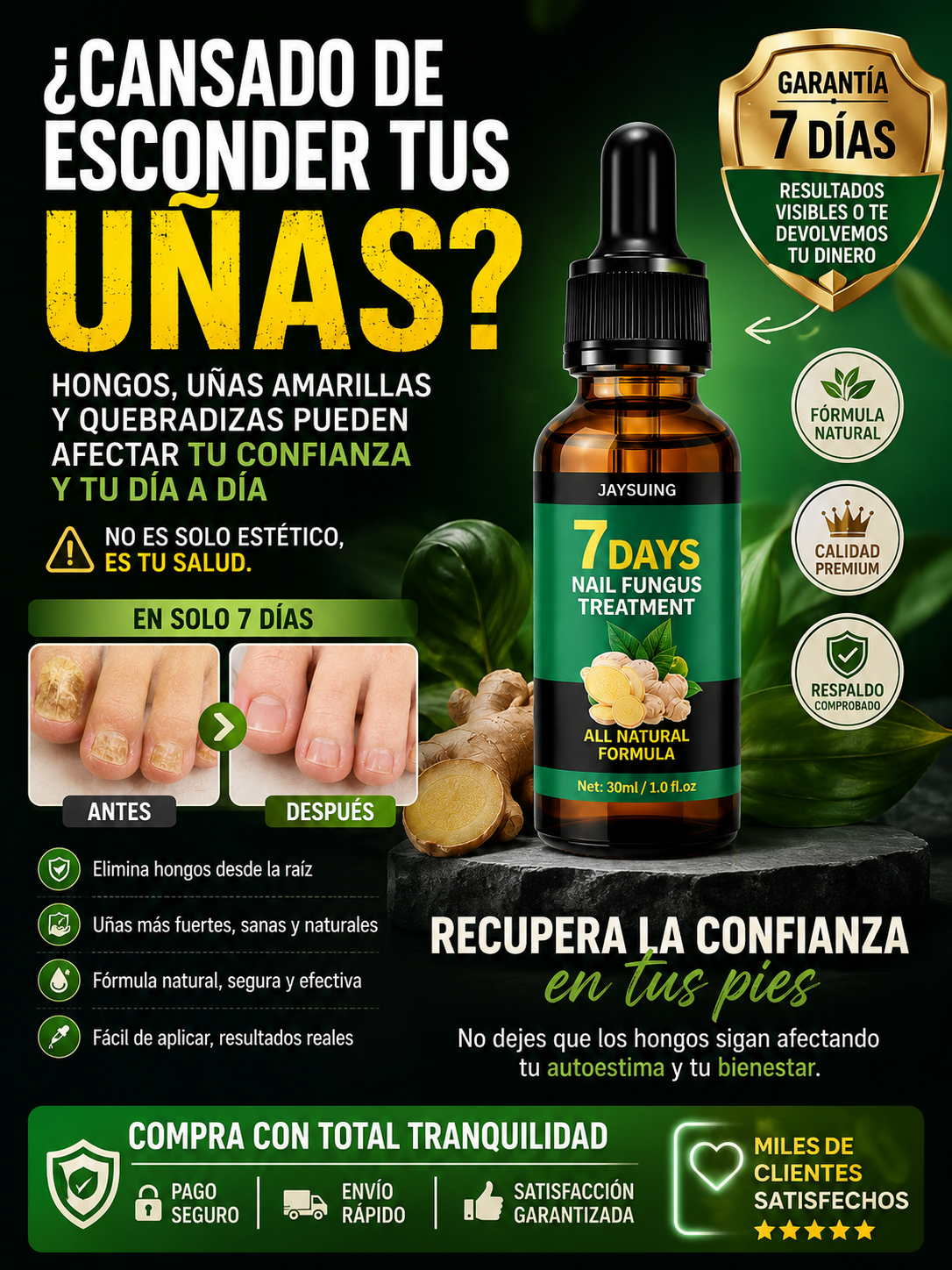 EL TRATAMIENTO QUE ESTÁ DEVOLVIENDO LA CONFIANZA A MILES DE PERSONAS - 7 DAYS HONGOS LO MEJOR